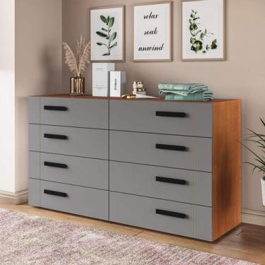 Imagem de Cômoda Organizadora 150cm com 8 Gavetas 240838 Linha Lisboa Politorno 