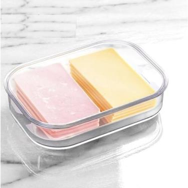 Imagem de Porta Frios 1 Litro Empilhável Transparente Com Grade - Plasnorthon