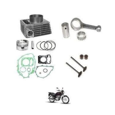 Imagem de Kit Motor Biela Junta E Valvulas Honda Fan 125 2009 A 2018 - KS/TMP