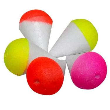 Imagem de Boia Lambari Colorida C/10un - COMERCIAL SANTO ANTONIO, N°02 - 14X23mm