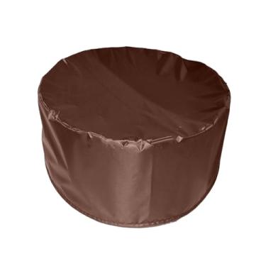 Imagem de Dynwave Capa redonda para piscina, capa para caixa de areia, cobertura, protetor para piscina inflável, areia e brinquedos longe de poeira e chuva, jardim, Café 82x30cm