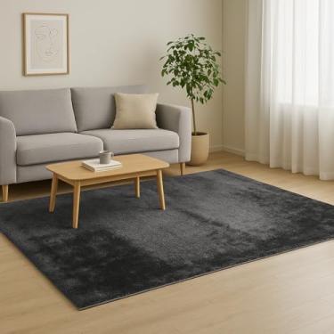 Imagem de Tapete Esplendor Antiderrapante 100% Poliéster 200x240cm Jolitex - Esplendor Grafite