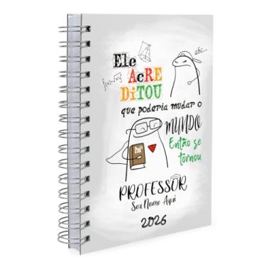 Imagem de Agenda 2026 Personalizada Professores Flork Masculino