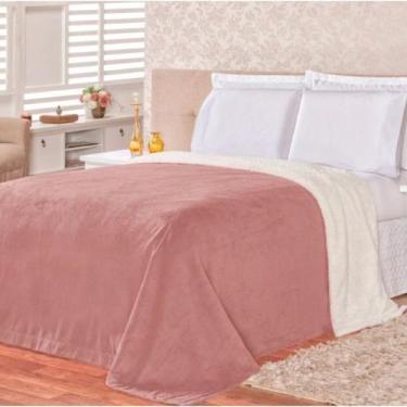 Imagem de Cobertor London Com Manta E Sherpa King - Malular, Rose