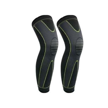 Imagem de Par de Joelheira De Compressão Longbrace Verde Alasca - Suporte e Conf