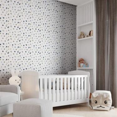 Imagem de Papel de Parede Revoada Confete azul, Menta e Cinza 4412