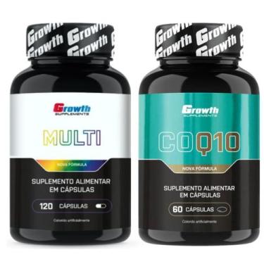 Imagem de Multivitaminico 120 Caps + Coenzima Q10 60 Caps Growth