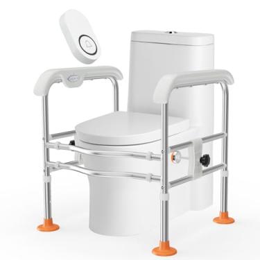 Imagem de SPECILITE Trilhos de segurança de banheiro resistentes para idosos (301 kg) com campainha de segurança sem fio