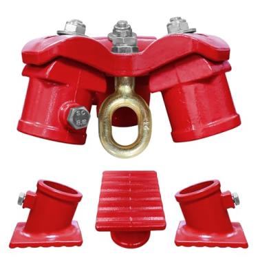 Imagem de Cabeça de tripé de 1,995 kg, conjunto de base de tripé, anel de rotação de 360° para talha de corrente manual, talha de corrente de alavanca, ângulo ajustável, acessórios de elevação para armazém