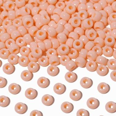 Imagem de Richbunnys 1000 contas de pônei de plástico multicoloridas a granel para artesanato, 6 * 9 mm cores sortidas contas de cabelo, incluindo preto, vermelho, azul, branco para fazer pulseiras, pingentes