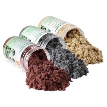 Imagem de Hygger CO2 Lã de algodão para Aquascape - Enchimento de lacunas de algodão para rochas e madeira | Material de colagem seguro para aquário | Auxiliar adesivo seguro (vermelho acastanhado (cor de