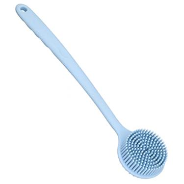 Imagem de KIMISS Pincel Traseiro de Silicone de Alça Longa-lavadora Anti-deslizamento Dupla Com Design Ergonômico para Tomar Banho e Tomar Banho (Azul nórdico)