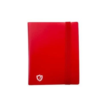 Imagem de Fichário Para Coleção de Cartas Cartinhas, Capacidade de 160 Cards em 20 paginas 2x2 Vermelho. Pasta presente para jogo de cartas TCG MTG Colecionador. Toploader