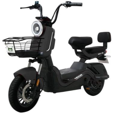 Imagem de Bicicleta Autopropelida Freio a Disco 650W 48V MD-20 Preta Midori-Unissex