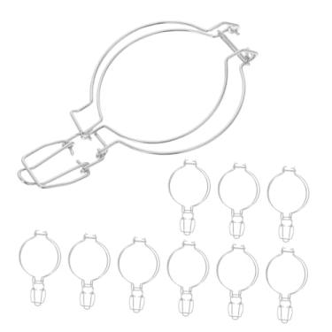 Imagem de KOCKSHION 10 peças de fivela de aço inoxidável para vedação de jarra de vidro, fixadores de cozinha para uso em casa, restaurante, armazenamento, braçadeira para vedação hermética