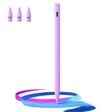 Imagem de Hastraith Caneta Stylus para iPad (2018-2025) - Carregamento rápido de 13 minutos com sensibilidade de inclinação e rejeição da palma da mão para iPad 11/10/9/8/7/6ª geração, Air 7/6/5/4/3/M3/M2, Pro