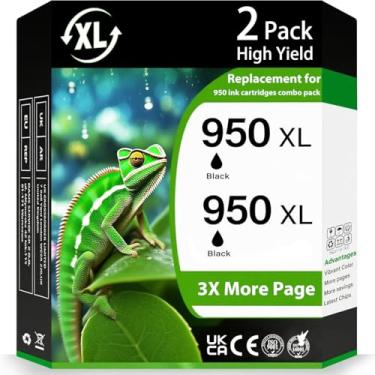 Imagem de Cartuchos de tinta de impressora 950XL 950 XL 8600 pretos para impressoras HP de substituição para HP 950XL 950 XL HP950 HP950XL HP-950bk Cartucho de tinta para HP OfficeJet Pro 8600 8610 8620 8100