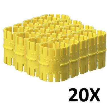 Imagem de Kit 20 Emenda Luva Pressão Para Conduíte Corrugado 25Mm 3/4