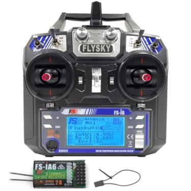 Imagem de FLYSKY FS-i6 6CH 2.4GHz Radio System RC Transmitter Controller w/FS-iA6 Receiver for RC Helicopter Plane Quadcopter Glide (Mode_2)