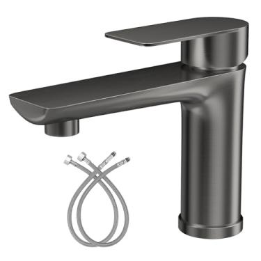 Imagem de Torneira Cascata Banheiro Aço Inox 304 Design Alto Padrão para Lavabo/Pia Banheiro – 1/4 de Volta Durável e Sofisticada