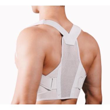 Imagem de Corretor De Postura Fliptok Lombar Cervical Reforçado Branco