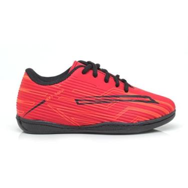 Imagem de Chuteira Futsal Salão Infantil Costurada - setbback, Vermelho, Unissex