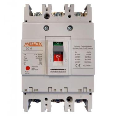 Imagem de Disjuntor Caixa Moldada Tripolar 63 Amperes Modelo Dcm - Metaltex