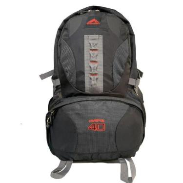 Imagem de 1440 - Mochila Crampon 40 - Preto Com Pontilhado - Trilhas & Rumos