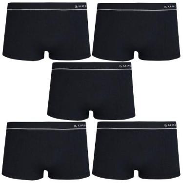 Imagem de Kit Com 5 Cueca Lupo Sunga Microfibra Sem Costura Original, GG, Preto