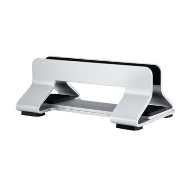 Imagem de Suporte para laptop Suporte vertical para laptop, suporte ajustável de alumínio para laptop de largura para mesa, suporta a maioria dos laptops Elevador para laptop(Silver)