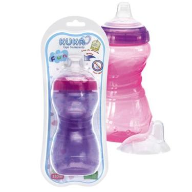 Imagem de Copo Infantil Treinamento Kuka Fun 330ml - KUKA BABY, Rosa