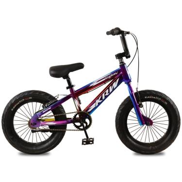 Imagem de Bicicleta KRW Infantil Aro 16 BigBoy Menino Aço Carbono Freio V-Brake com Descanço Lateral M16