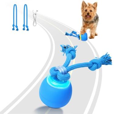 Imagem de Saolife Brinquedos interativos para cães, bola de cachorro em movimento com ativação por toque, bola ativa para filhotes e cães médios, barulhento, recarregável por USB