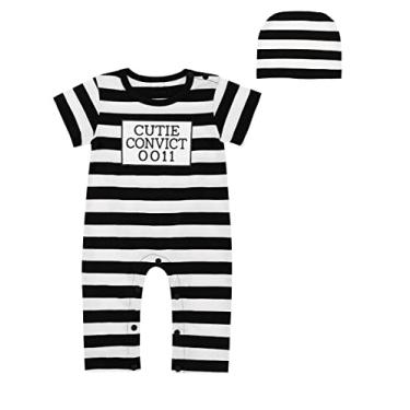 Imagem de Macaquinho infantil Paddy Field para meninos e meninas, Short Prisoner, 6-12 Meses