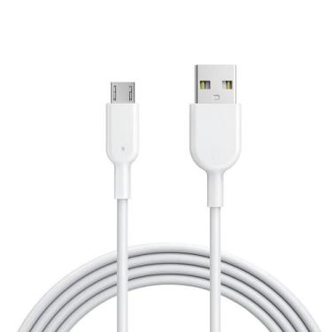 Imagem de Cabo Usb Branco Reforçado 1M Premium Para Samsung S23 Fe - Peining