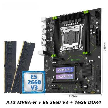 Imagem de Combo De Placa Mãe Intel Xeon E5 2660 V3 CPU DDR4 16GB RAM MR9A-H MACH