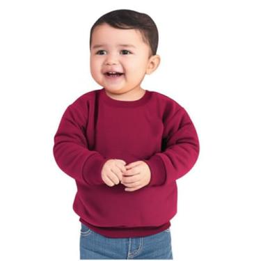 Imagem de Blusa de Moletom Infantil, Baby Deluxe, Bordo, 1 Ano