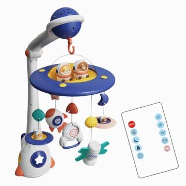 Imagem de Móbile Elétrico Para Berço Com Som e Luzes Imita o Céu