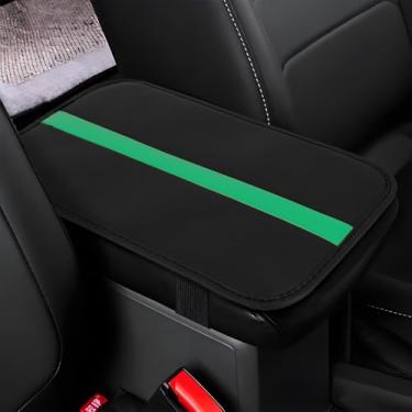 Imagem de wuyaoyao Capa de console central de carro, capa de apoio de braço de couro PU de 12,6" × 7,221.0 cm para carros, almofada de apoio de braço automotivo elegante, protetor de descanso de braço de