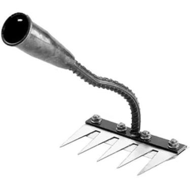 Imagem de 5/6/7/8 Dentes Aço Carbono Jardim Capina Rake, Ancinho De Ervas Daninhas, Ancinhos De Jardim Metal Pesado, Ancinho De Ferro Para Jardinagem E Capina, Ancinho De Dethatching, Ferramen, 6-teeth