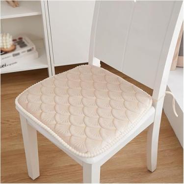 Imagem de Almofadas De Cadeira De Cozinha Com Laços 6 Pack Almofada De Assento Antiderrapante Em Forma De U Almofada De Cadeira De Sala De Jantar 18x17 Polegadas Capa De Assento Lavável, Gray a, 6 pack