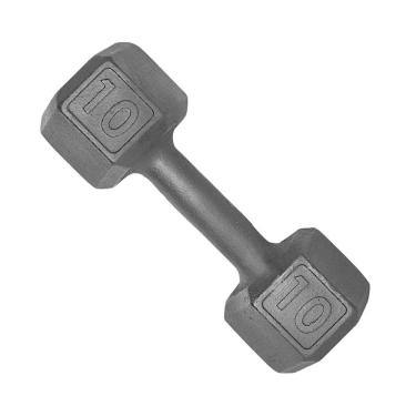 Imagem de Halter Sextavado Dumbell Pintado 10Kg Academia Treino Ferro