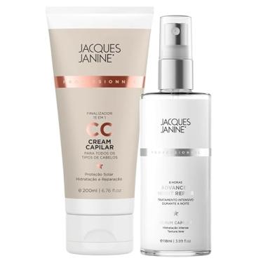 Imagem de Kit Jacques Janine Finalizadores CC Cream Capilar 200ml Sérum Advanced Night Repair Umectação 118ml