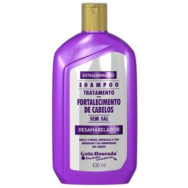 Imagem de Shampoo Gota Desamarelador Matizador 430ml para Cabelos Danificados