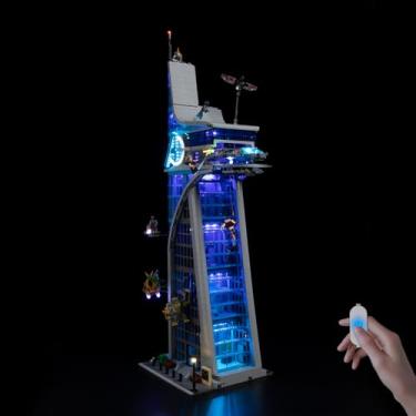 Imagem de Nitemode LED Light Kit Compatible with Lego 76269, UpgradedAvengers Tower Building Models Set Lighting Accessories,No Model(Brightness Adjustable)