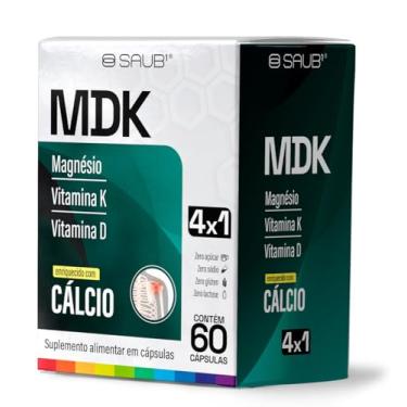 Imagem de Suplemento Alimentar Cálcio MDK 4x1 em Cápsulas 60 Unidades Magnésio, Vitamina K, Vitamina D