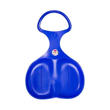 Imagem de MotiveTech Prancha de trenó de neve para crianças, sandboard, 38 cm x 57 cm x 15 cm, meninos e meninas, alça ergonômica, presente, trenó de inverno, grama, Azul Profundo