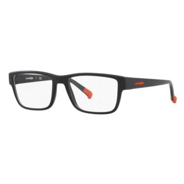 Imagem de Armação Arnette Masculino District Preto/Laranja An7165 54