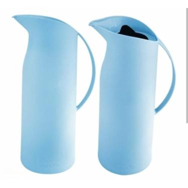 Imagem de Garrafa Térmica Alladin 750ml Azul Durável, Design Moderno, Tampa com Bico, para Bebidas Quentes e Frias