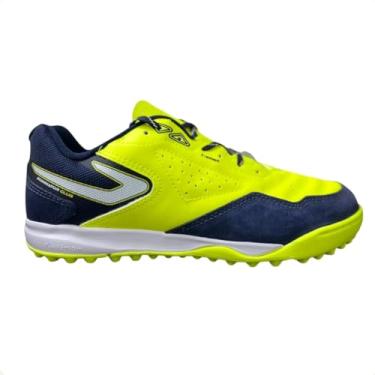 Imagem de Chuteira Topper Dominator Club V Scty Amarelo Fluor/Marinho/Branco,39